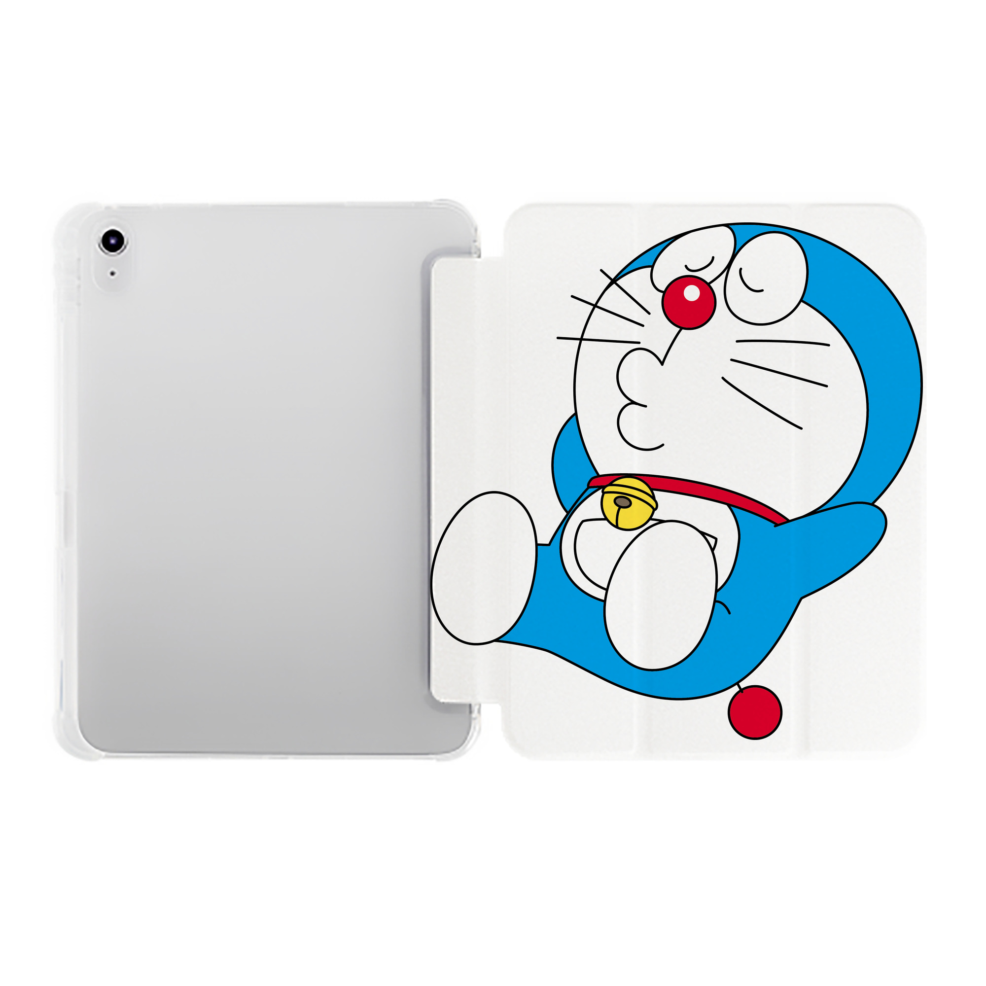 （画像用） ドラえもん Doraemon IPad ケース ペン収納付き 三つ折りスタンド PUレザー×シリコン 対応機種9.5/10.5/10.9インチ